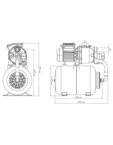Насосная станция Джилекс Джамбо 60/35 Ч-24