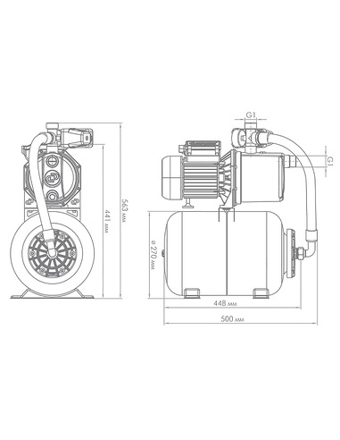 Насосная станция Джилекс Джамбо 70/50 Н-24
