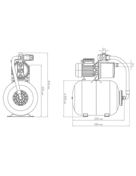 Насосная станция Джилекс Джамбо 70/50 Н-50