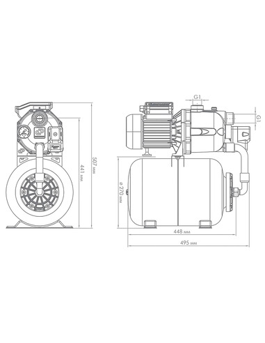 Насосная станция Джилекс Джамбо 70/50 П-24