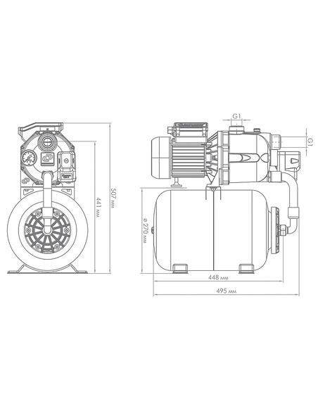 Насосная станция Джилекс Джамбо 70/50 П-24
