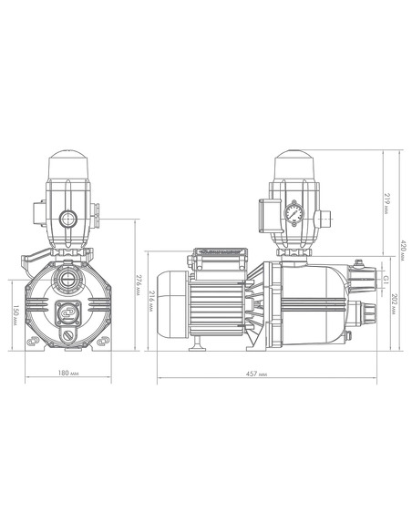 Насосная станция Джилекс Джамбо 70/50 П-К Комфорт