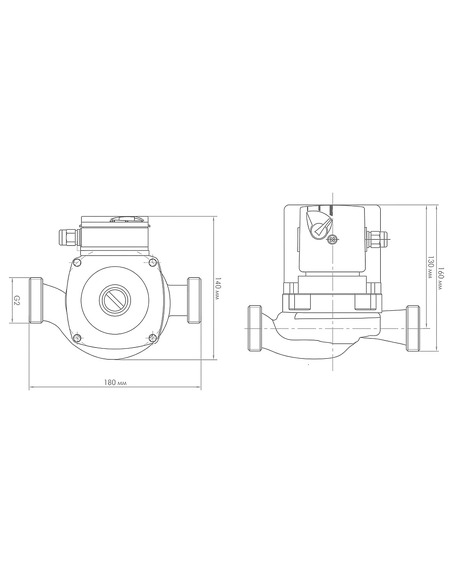 Насос циркуляционный Джилекс Циркуль 32/80 180