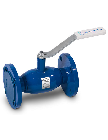 Кран шаровой TEMPER 283 ст.20 DN 40 PN 40 фланец/фланец
