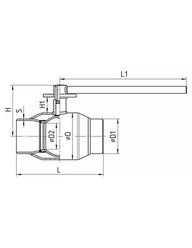 Кран шаровой TEMPER 282 ст.20 DN 250 PN 25 сварка/сварка с редуктором