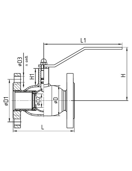 Кран шаровой TEMPER 286 ст.09Г2С DN 150 PN 16 фланец/фланец под задвижку