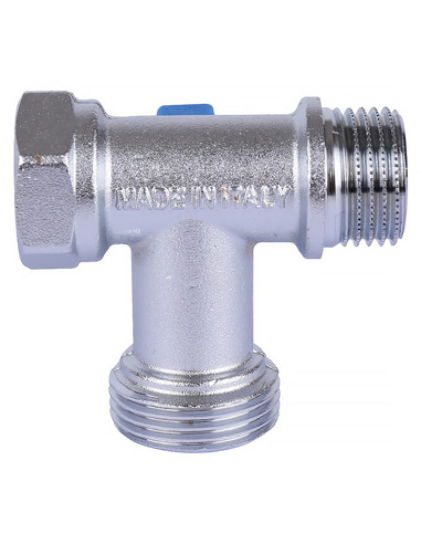 Кран шаровой проходной STOUT 1/2"х3/4"х1/2" ВР-НР-НР