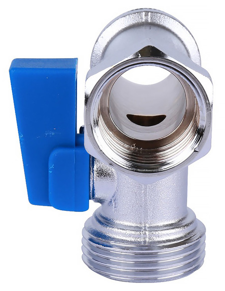 Кран шаровой проходной STOUT 1/2"х3/4"х1/2" ВР-НР-НР