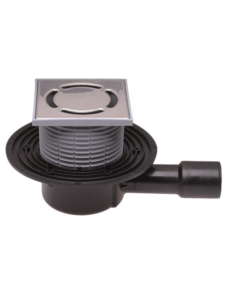 Трап HL510NPr с горизонтальным выпуском DN 40/50 с "сухим" сифоном "Primus"