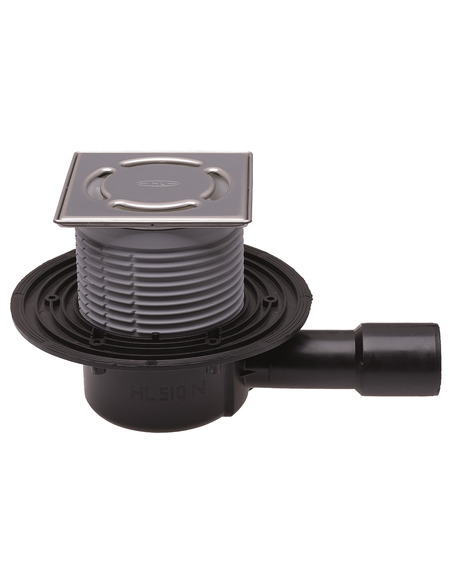 Трап HL510NPr-3000 с горизонтальным выпуском DN 40/50 с "сухим" сифоном "Primus"