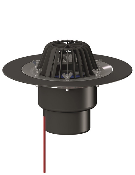 Кровельная воронка HL62.1/2 DN125 с электрообогревом