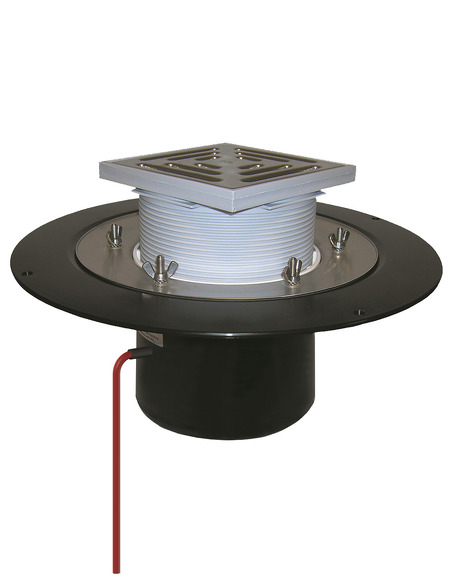 Кровельная воронка HL62.1B/5 DN160 с электрообогревом Кровельная воронка HL62.1B/5 DN160 с электрообогревом