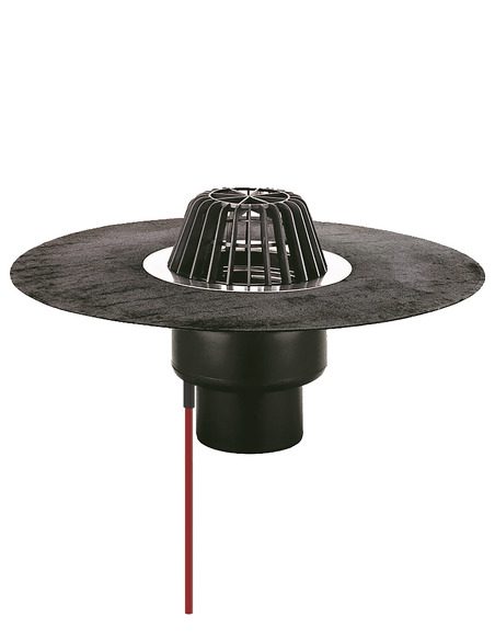 Кровельная воронка HL62.1H/1 DN110 с электрообогревом