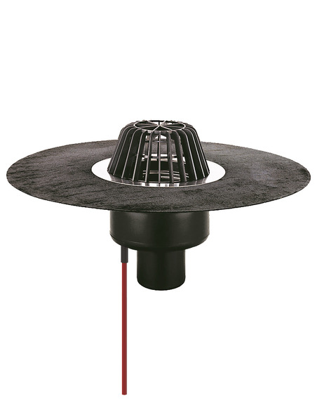 Кровельная воронка HL62.1H/7 DN75 с электрообогревом