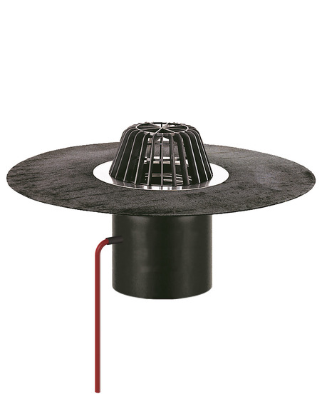 Кровельная воронка HL62.1H/5 DN160 с электрообогревом Кровельная воронка HL62.1H/5 DN160 с электрообогревом