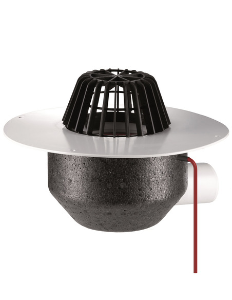 Кровельная воронка HL64.1P/7 DN75 с электрообогревом