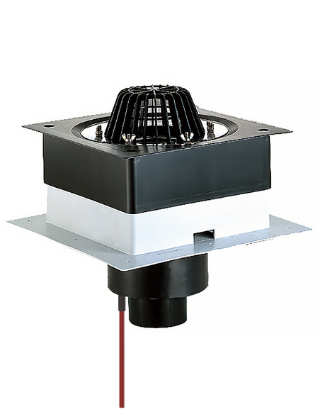 Кровельная воронка HL63.1/1 DN110 с электрообогревом