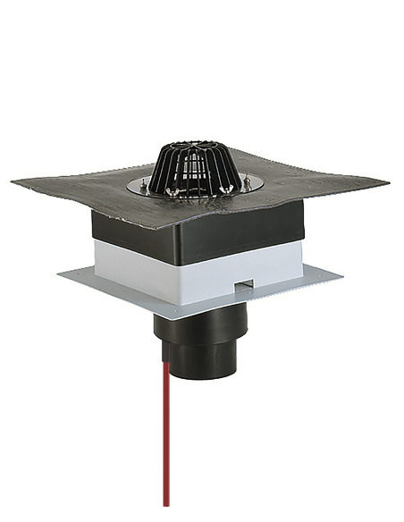 Кровельная воронка HL63.1H/2 DN125 с электрообогревом