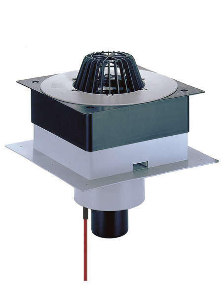 Кровельная воронка HL63.1P/7 DN75 с электрообогревом