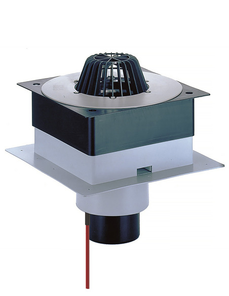 Кровельная воронка HL63.1P/2 DN125 с электрообогревом