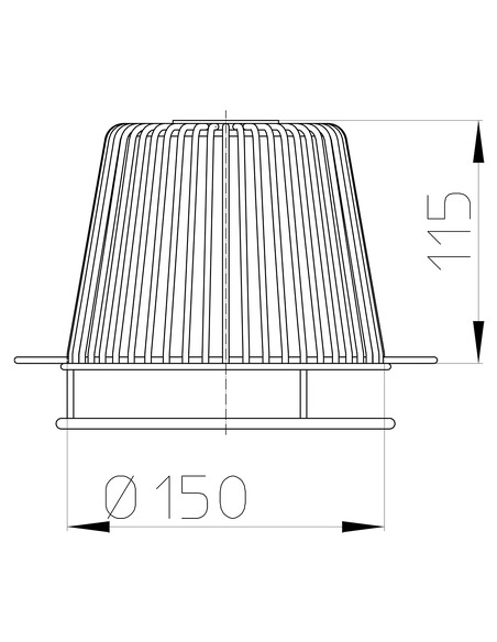 Листвоуловитель из нержавеющей стали HL175