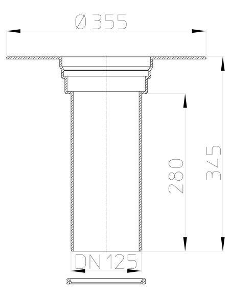 Надставной элемент из ПВХ HL65P для ПВХ-мембран Надставной элемент из ПВХ HL65P для ПВХ-мембран