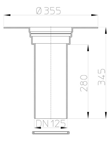 Надставной элемент из ПП HL65F для FPO-мембран