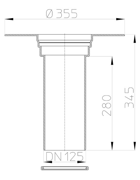 Надставной элемент из ПП HL65F для FPO-мембран
