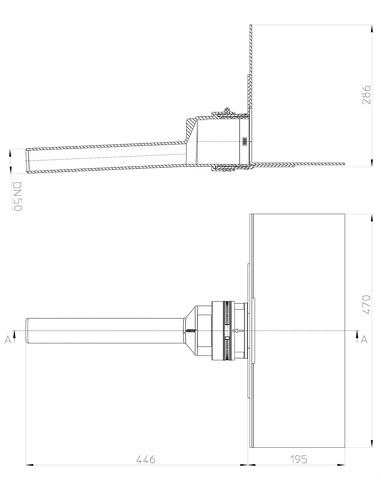 Кровельная воронка HL68H.0/50 DN50