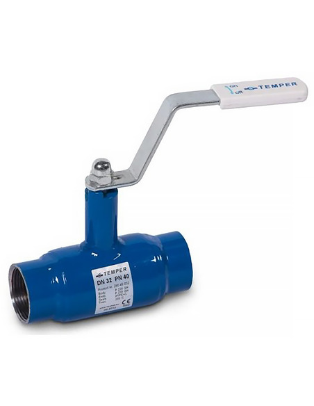 Кран шаровой TEMPER 280 ст.20 DN 25 PN 40 резьба/резьба