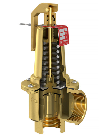 Клапан предохранительный Flamco Prescor SB 1 1/2"х2" 8 бар Клапан предохранительный Flamco Prescor SB 1 1/2"х2" 8 бар