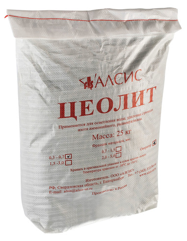 Фильтрующий материал Цеолит фр. 0,3-0,7мм, 25кг