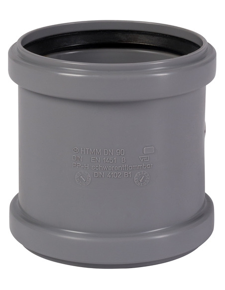 Муфта канализационная Ostendorf HTMM 90 двухраструбная