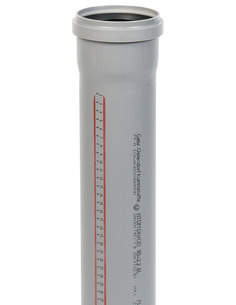 Труба канализационная Ostendorf HTEM 90х1500 с раструбом