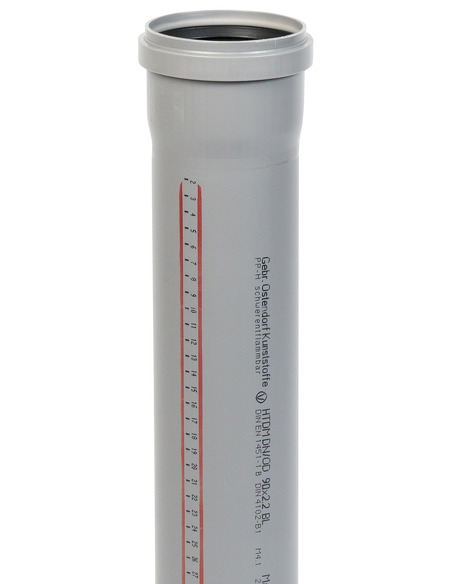 Труба канализационная Ostendorf HTEM 90х1500 с раструбом