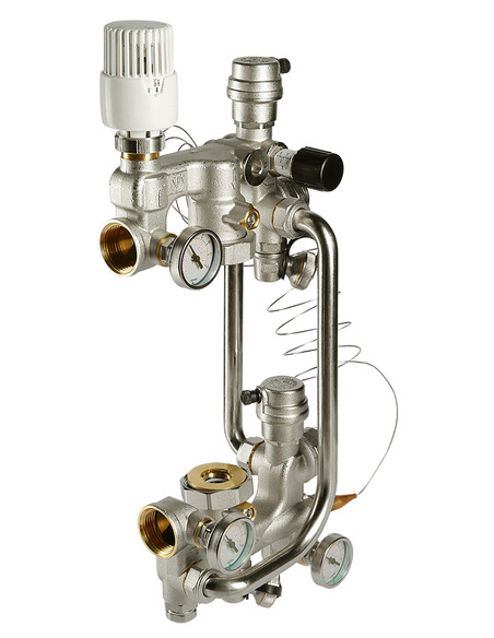 Насосно-смесительный узел VALTEC VT.COMBI.0 термостат. головка 20-60°C, без насоса