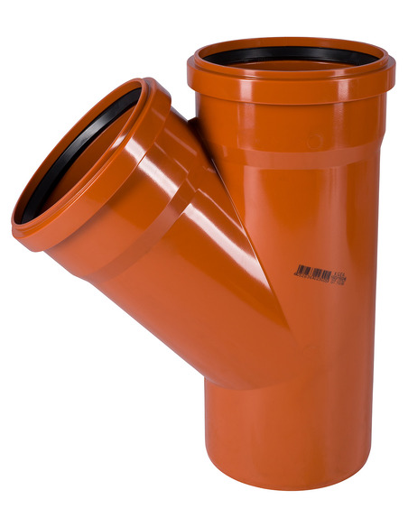 Тройник канализационный Ostendorf KGEA 160/160 45° Тройник канализационный Ostendorf KGEA 160/160 45°