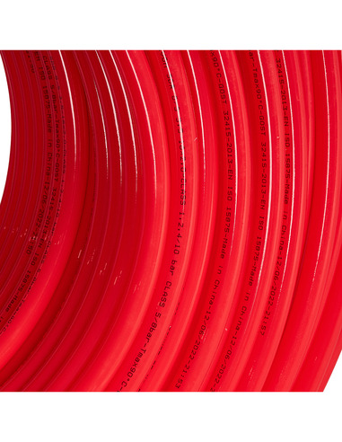 Труба из сшитого полиэтилена ROMMER 16х2,0 PE-Xa/EVOH красная (бухта 240 м)