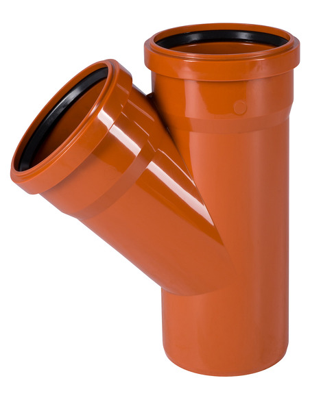 Тройник канализационный Ostendorf KGEA 110/110 45° Тройник канализационный Ostendorf KGEA 110/110 45°
