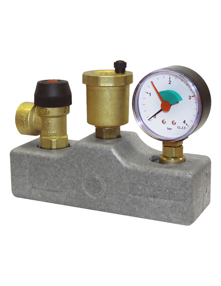 Группа безопасности котла STOUT 3 бар до 50 кВт в теплоизоляции (503.528)