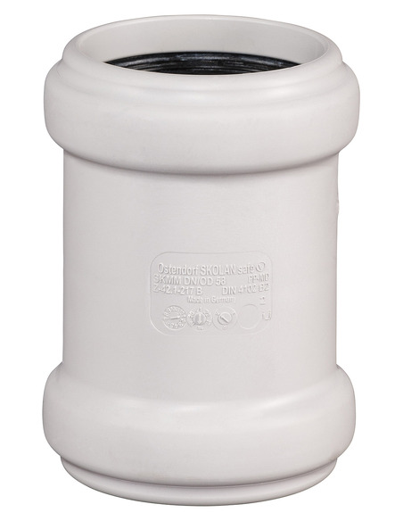 Муфта канализационная Ostendorf SKMM 50 двухраструбная