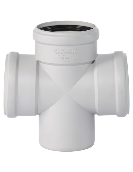 Крестовина канализационная Ostendorf SKDA 110/110/110 87°