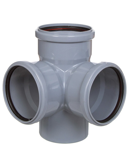 Крестовина канализационная Ostendorf HTED 110/110/110 87° угловая