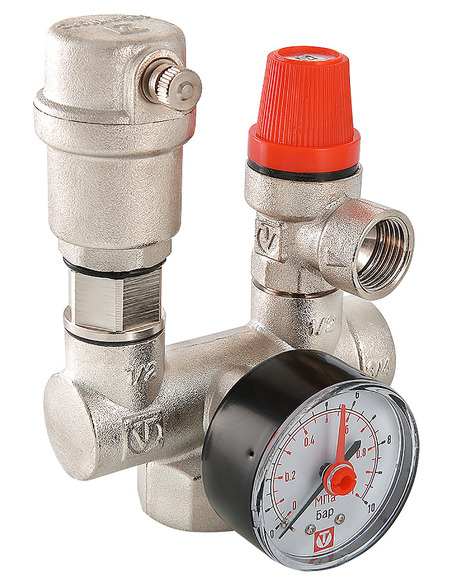 Группа безопасности котла VALTEC 3 бар до 44 кВт без теплоизоляции