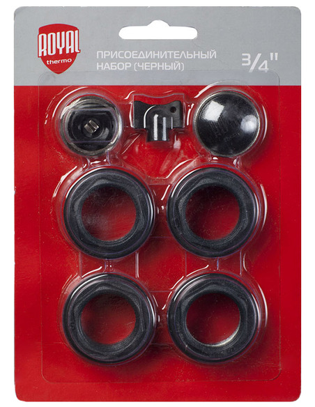 Монтажный комплект Royal Thermo 3/4'' черный Монтажный комплект Royal Thermo 3/4'' черный