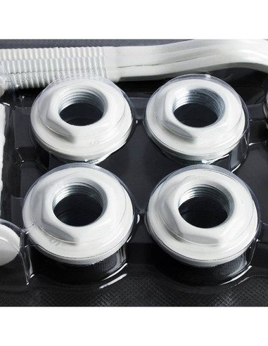 Монтажный комплект ROMMER 1/2" белый c 3мя кронштейнами