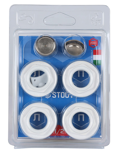 Монтажный комплект STOUT 1/2" белый Монтажный комплект STOUT 1/2" белый