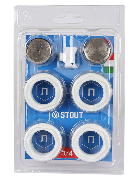 Монтажный комплект STOUT 3/4" белый Монтажный комплект STOUT 3/4" белый