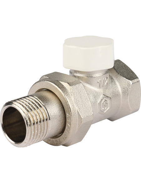 Клапан запорно-балансировочный STOUT 1/2" прямой