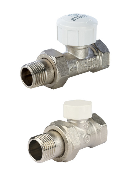 Комплект термостатический клапанов STOUT 1/2" прямой